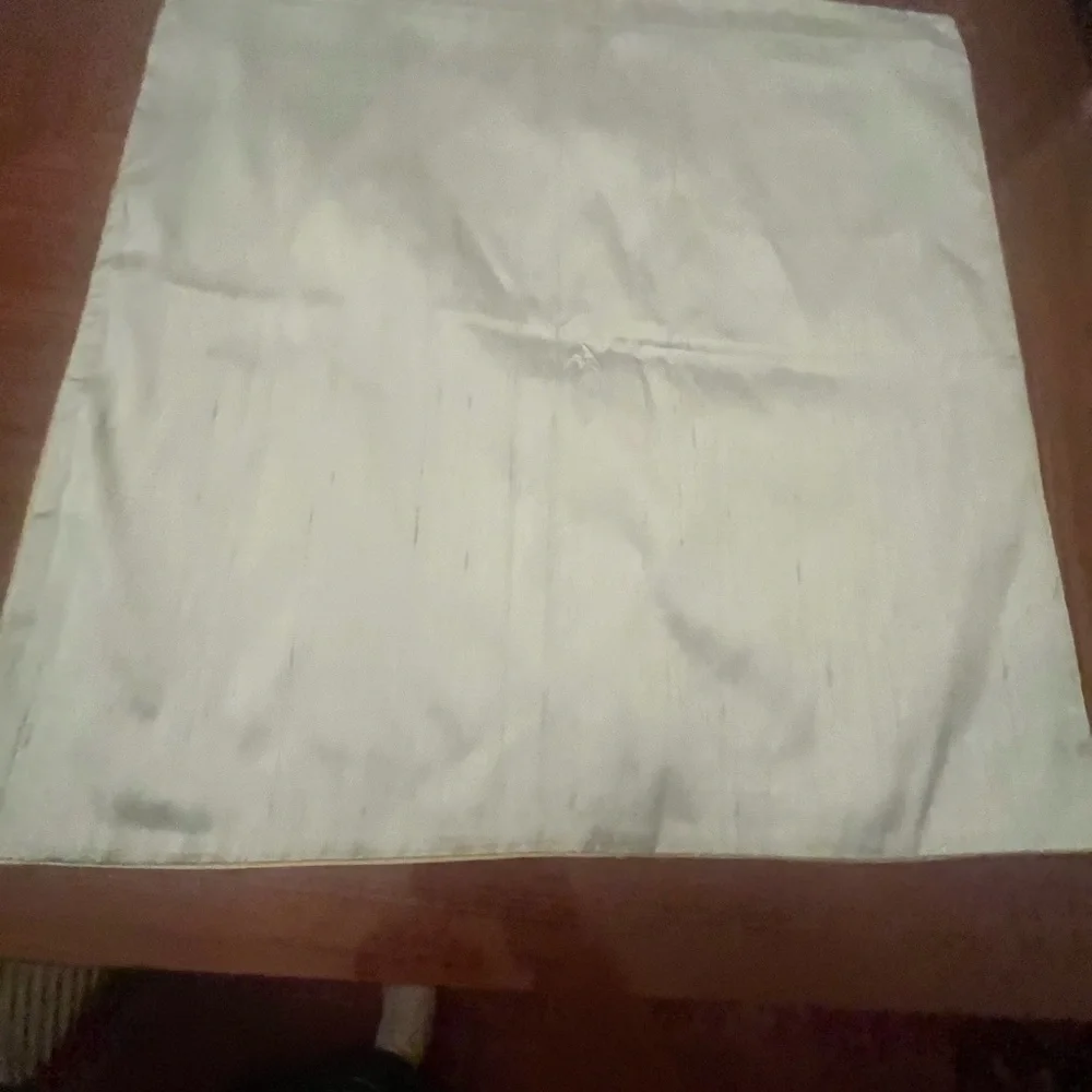 Pottery Barn Soft Silk Gray pillow sham size  18 by  18 inches